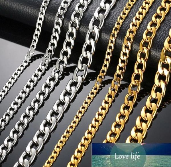 new solid necklace figaro chains link jewelry men choker stainless steel male female accessories fashion design drop fact2989443, Silver
new solid necklace figaro chains link jewelry men choker stainless steel male female accessories fashion design drop fact2989443, Silver