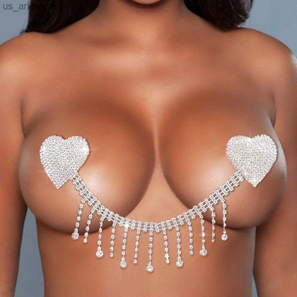 stonefans rhinestone heart tassel nipple cover chest stickers nipple chain women breast nipple pasties bra pad body jewelry l230523
stonefans rhinestone heart tassel nipple cover chest stickers nipple chain women breast nipple pasties bra pad body jewelry l230523