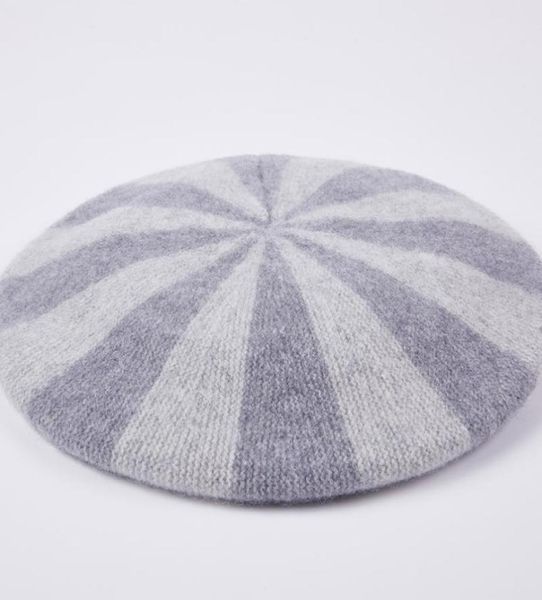 winter hat stripe womens berets hats cute beret women barette ladies knitting fashion model week13168891, Blue;gray
winter hat stripe womens berets hats cute beret women barette ladies knitting fashion model week13168891, Blue;gray