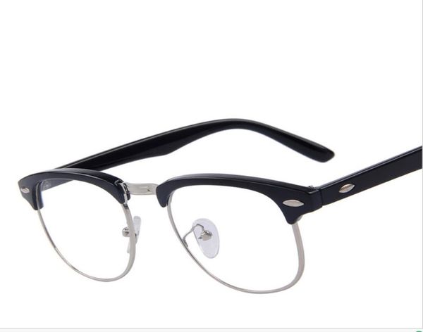 classic retro clear lens men eyeglasses women half metal half metal eyewear 5 color9173335, White;black
classic retro clear lens men eyeglasses women half metal half metal eyewear 5 color9173335, White;black