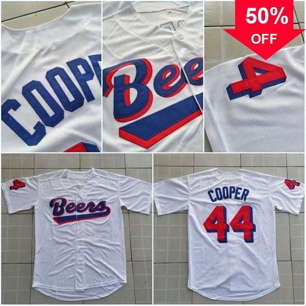 xflsp glamitness men joe coop cooper #44 baseketball beers movie jersey button down white baseball jerseys high quality, Black
xflsp glamitness men joe coop cooper #44 baseketball beers movie jersey button down white baseball jerseys high quality, Black