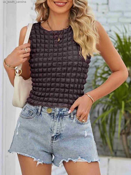 camis womens solid sleeveless t-shirt fashion popcorn textured tank casual round neck crop streetwear clubwear l230522, White
camis womens solid sleeveless t-shirt fashion popcorn textured tank casual round neck crop streetwear clubwear l230522, White