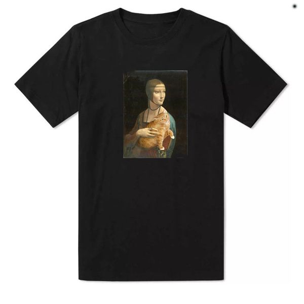 tshirts luxury designer summer tshirt black t shirt creative da vinci oil painting art cat creation famous painting round neck short sleeve, White;black
tshirts luxury designer summer tshirt black t shirt creative da vinci oil painting art cat creation famous painting round neck short sleeve, White;black