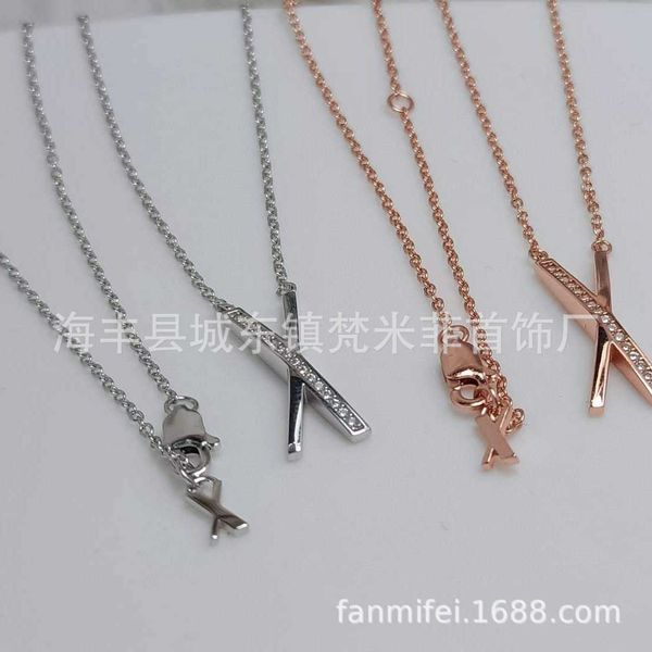 high-quality s925 plated 18k silver cross necklace women's tiffayffay jewelry earstuds premium high grade fashion versatiffayle, Golden;silver
high-quality s925 plated 18k silver cross necklace women's tiffayffay jewelry earstuds premium high grade fashion versatiffayle, Golden;silver
