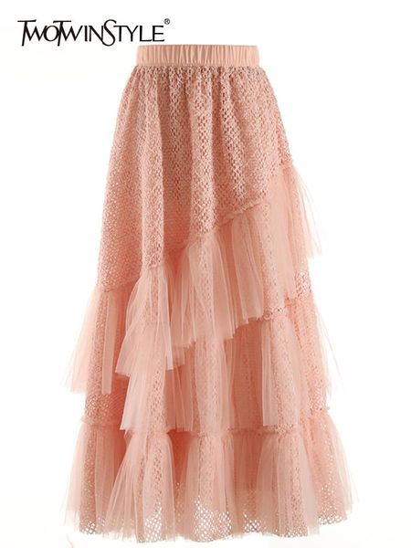 dresses twotwinstyle solid skirts for women high waist folds a line temperament patchwork mesh ball gown skirt female fashion clothing, White;black
dresses twotwinstyle solid skirts for women high waist folds a line temperament patchwork mesh ball gown skirt female fashion clothing, White;black