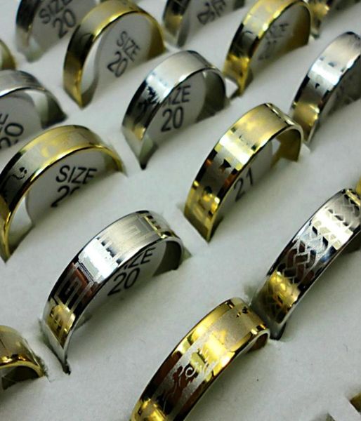 fashion new gold silver stainless steel rings for women men jewelry whole packs lots lr114 8071225
fashion new gold silver stainless steel rings for women men jewelry whole packs lots lr114 8071225