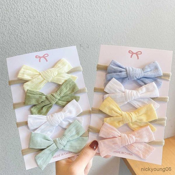 hair accessories 4pcs/set solid color soft elastic baby headband bows bands knotted newborn girls headbands kids, Slivery;white
hair accessories 4pcs/set solid color soft elastic baby headband bows bands knotted newborn girls headbands kids, Slivery;white