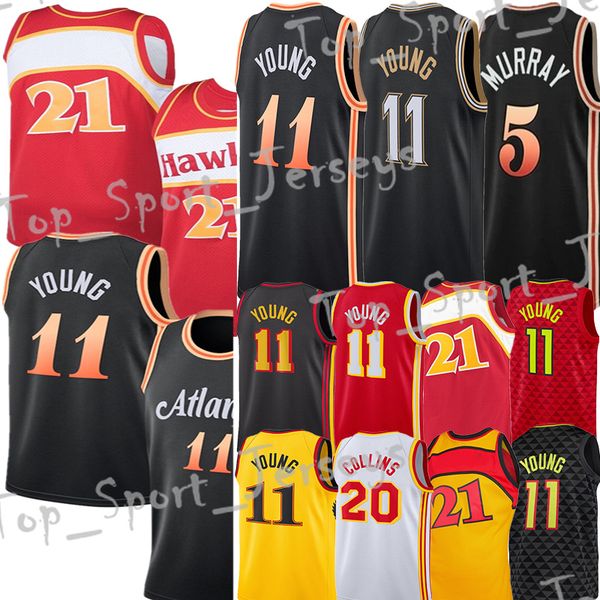 #11 young basketball jersey trae dejounte 5 murray john 20 collins spud 4 webb vintage jerseys, Black;red
#11 young basketball jersey trae dejounte 5 murray john 20 collins spud 4 webb vintage jerseys, Black;red