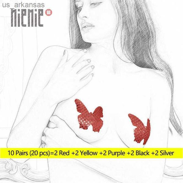 women disposable self adhesive pasties 10 pairs (20pcs)butterfly shape breast stickers sequins nipple cover bra pad pasties l230523
women disposable self adhesive pasties 10 pairs (20pcs)butterfly shape breast stickers sequins nipple cover bra pad pasties l230523