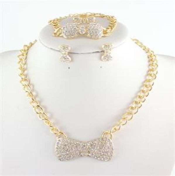 jewelry sets gold tone chunky chain full rhinestone bow pendant necklace bracelet ring earring set1948833, Black
jewelry sets gold tone chunky chain full rhinestone bow pendant necklace bracelet ring earring set1948833, Black
