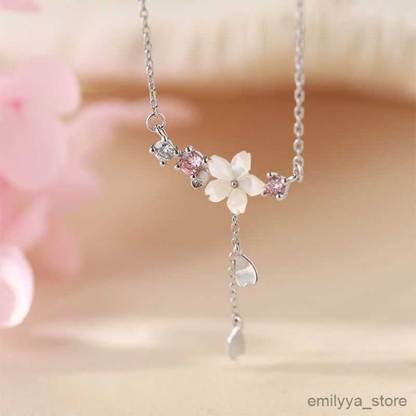 pendant necklaces creative new chain necklace simple pink cherry tassel necklace temperament flower necklace jewelry for women, Silver
pendant necklaces creative new chain necklace simple pink cherry tassel necklace temperament flower necklace jewelry for women, Silver
