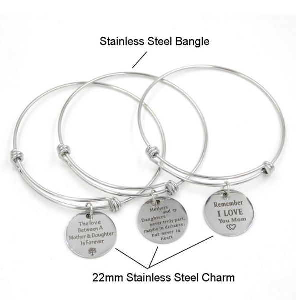 whole stainless steel expandable bangle inspirational motivational charm bangle bracelets for mother039s day gifts mother j3452092, Golden;silver
whole stainless steel expandable bangle inspirational motivational charm bangle bracelets for mother039s day gifts mother j3452092, Golden;silver