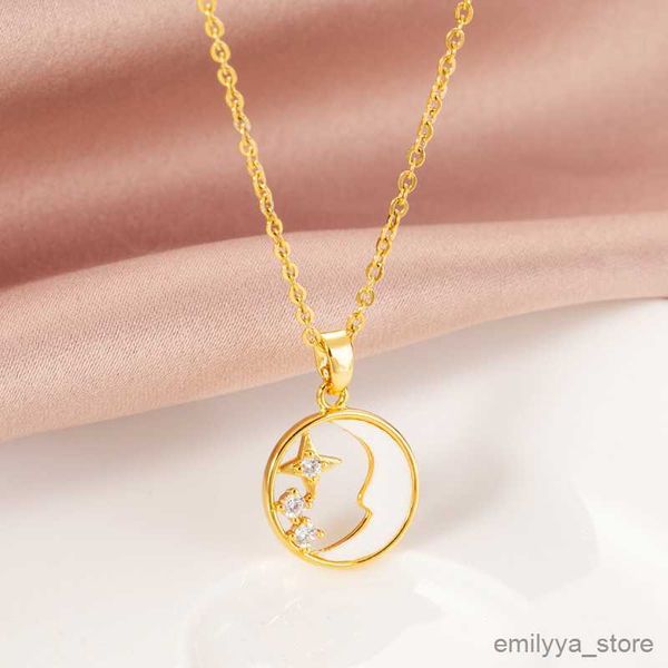 pendant necklaces new sweet moon pendant necklace for women fashion stainless steel ladies jewelry female chain, Silver
pendant necklaces new sweet moon pendant necklace for women fashion stainless steel ladies jewelry female chain, Silver