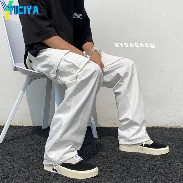 yiciya styles black/white casual pants mens fashion loose straight wide leg pants men streetwear hip-hop pocket cargo pants mens trous
yiciya styles black/white casual pants mens fashion loose straight wide leg pants men streetwear hip-hop pocket cargo pants mens trous