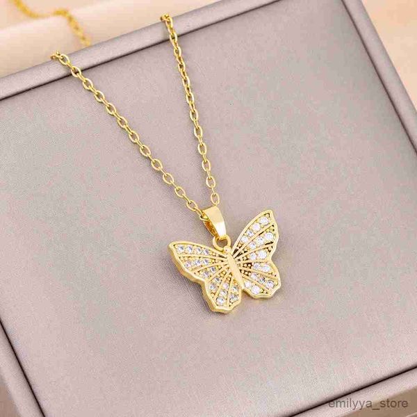 pendant necklaces new in temperament sweet butterfly pendant necklaces for women trendy ladies stainless steel neck chain jewelry, Silver
pendant necklaces new in temperament sweet butterfly pendant necklaces for women trendy ladies stainless steel neck chain jewelry, Silver