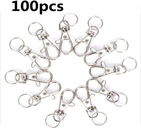 100pcslot swivel lobster clasp clips key hook keychain split key ring findings clasps for keychains making h09158853944, Silver
100pcslot swivel lobster clasp clips key hook keychain split key ring findings clasps for keychains making h09158853944, Silver