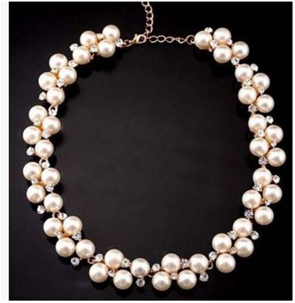 s3737 fashion jewelry faux pearl necklace for women bride wedding party rhinestone pearls beaded chain necklaces, Silver
s3737 fashion jewelry faux pearl necklace for women bride wedding party rhinestone pearls beaded chain necklaces, Silver