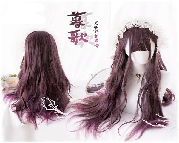 68cm daily gothic harajuku kawaii cute purple gradient lolita curly long synthetic hair cosplay costume wig wig cap3246572, Black
68cm daily gothic harajuku kawaii cute purple gradient lolita curly long synthetic hair cosplay costume wig wig cap3246572, Black