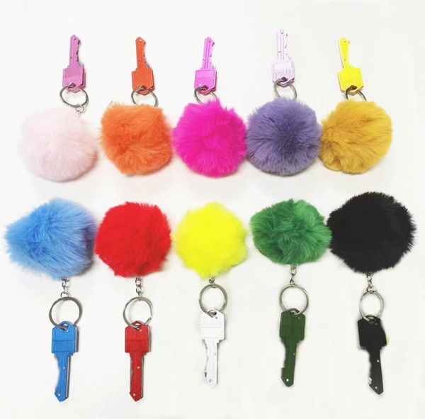 multicolor defense keychains pompom with key knife multifunctional tool for women outdoor selfdefense key chain8525212, Silver
multicolor defense keychains pompom with key knife multifunctional tool for women outdoor selfdefense key chain8525212, Silver