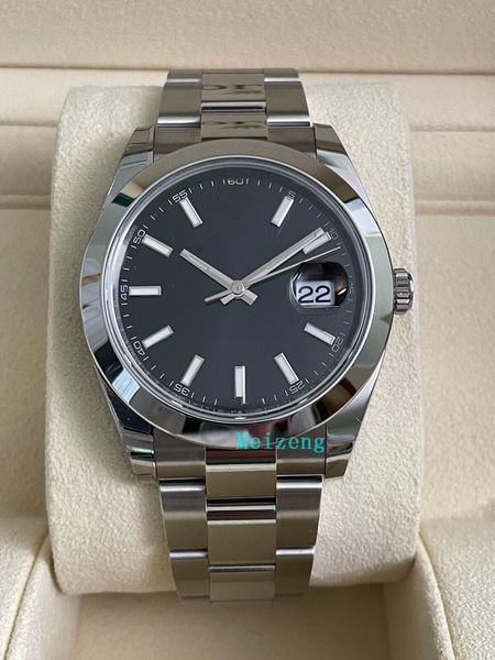 luxury wristwatch brand new men's automatic watches datejust 41mm dj41 black steel 126300 complete set 26, Slivery;brown
luxury wristwatch brand new men's automatic watches datejust 41mm dj41 black steel 126300 complete set 26, Slivery;brown