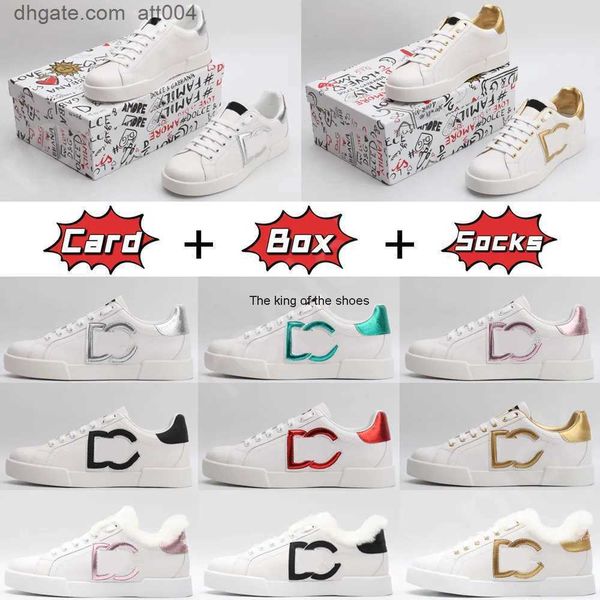 with box designer shoes designer luxury casual shoes white leather calfskin nappa s portofino sneakers brands comfort dg gabana, Black
with box designer shoes designer luxury casual shoes white leather calfskin nappa s portofino sneakers brands comfort dg gabana, Black