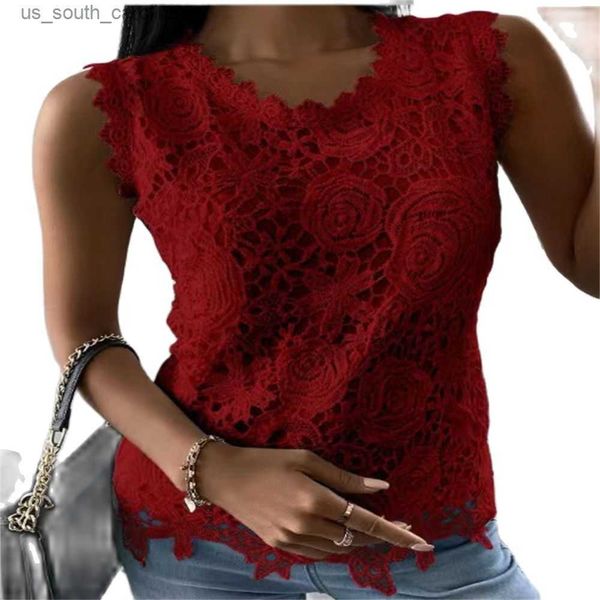camis summer 2023 fashion european-usa style elegant vest women o-neck sleeveless slim lace blouse s-5xl l230522, White
camis summer 2023 fashion european-usa style elegant vest women o-neck sleeveless slim lace blouse s-5xl l230522, White