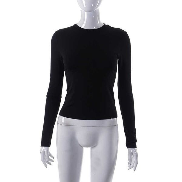 streetwear ootn female base tees spring autumn solid slim fit pullovers tees shirts women casual long sleeve tshirtscomx, White
streetwear ootn female base tees spring autumn solid slim fit pullovers tees shirts women casual long sleeve tshirtscomx, White