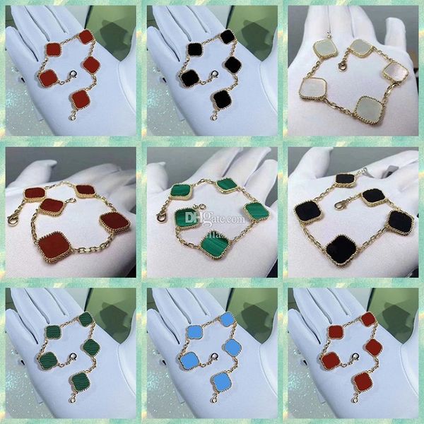 925 silver designer lucky elegant charm bracelet cleef fashion vintage 5 motifs bracelets van clover leaf necklace luxury designer wedding j, Golden;silver
925 silver designer lucky elegant charm bracelet cleef fashion vintage 5 motifs bracelets van clover leaf necklace luxury designer wedding j, Golden;silver