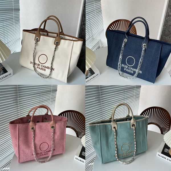 luxurys designer channel beach bag 2023 women fashions shoulder crossbody totes ladies travel shopping bags gold chain large capacity handle
luxurys designer channel beach bag 2023 women fashions shoulder crossbody totes ladies travel shopping bags gold chain large capacity handle