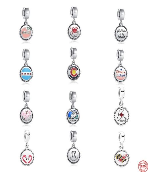 925 silver fit pandora charm 925 bracelet round pendant peach crab nurse map diy charms set pendant diy fine beads jewelry4172992, Bronze;silver
925 silver fit pandora charm 925 bracelet round pendant peach crab nurse map diy charms set pendant diy fine beads jewelry4172992, Bronze;silver