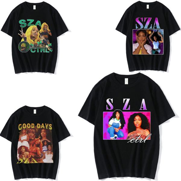 graphic tee designer shirt rapper sza good days oversized t shirt women men vintage punk short sleeve hip hop harajuku shirt streetwear tees, White;black
graphic tee designer shirt rapper sza good days oversized t shirt women men vintage punk short sleeve hip hop harajuku shirt streetwear tees, White;black