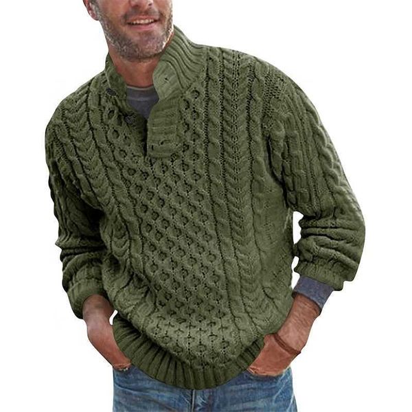 men stand collar pullover sweater cable knitted chunky winter fashion buttons twisted thermal sweaters jir, White;black
men stand collar pullover sweater cable knitted chunky winter fashion buttons twisted thermal sweaters jir, White;black