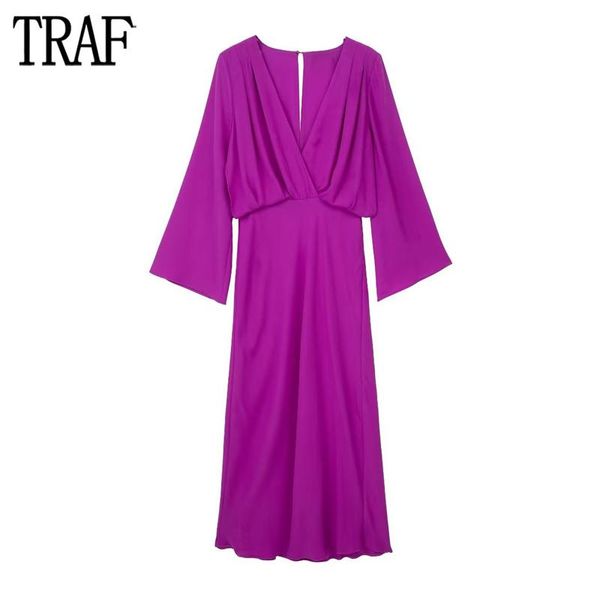 dresses traf purple long dresses for women pleated satin dress woman long sleeve evening dress women spring summer new maxi female dress, Black;gray
dresses traf purple long dresses for women pleated satin dress woman long sleeve evening dress women spring summer new maxi female dress, Black;gray