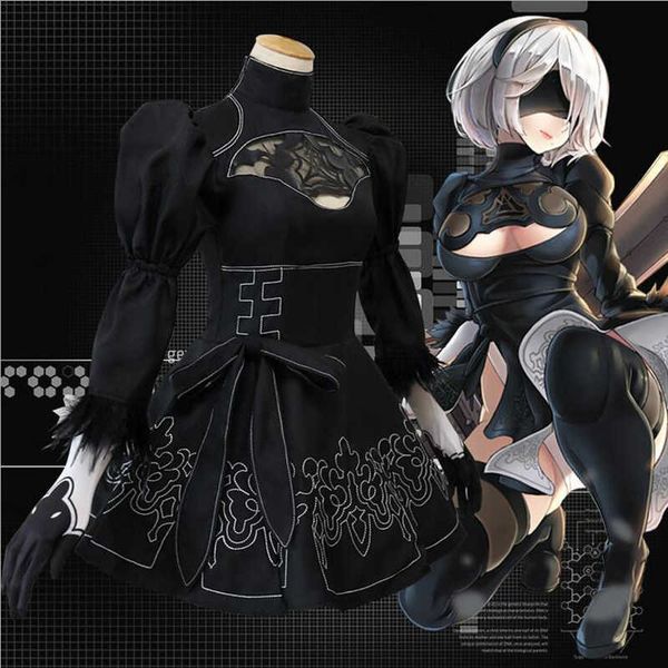 anime costumes nier automata yorha 2b cosplay suit anime women outfit disguise come set fancy halloween girls party black dress z0602
anime costumes nier automata yorha 2b cosplay suit anime women outfit disguise come set fancy halloween girls party black dress z0602