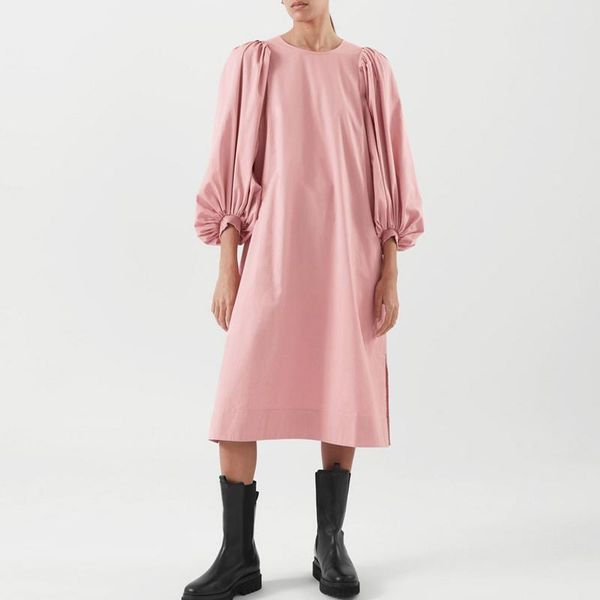 dresses johnature simple korean lantern sleeve women dresses 2023 summer new solid color loose slits female dress, Black;gray
dresses johnature simple korean lantern sleeve women dresses 2023 summer new solid color loose slits female dress, Black;gray