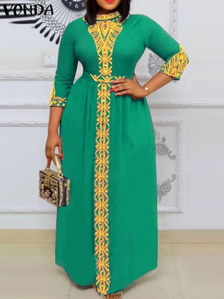 dresses vonda summer maxi dress 2023 women vintage belted printed stand collar dresses sundress 3/4 sleeve bohemian party long vestidos, Black;gray
dresses vonda summer maxi dress 2023 women vintage belted printed stand collar dresses sundress 3/4 sleeve bohemian party long vestidos, Black;gray