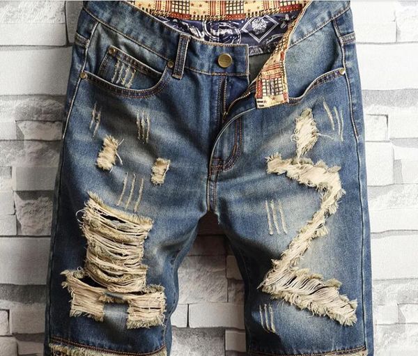 2023 men's jeans summer style european american mens ripped shorts fashion casual embroidery five-point pants -40, White;black
2023 men's jeans summer style european american mens ripped shorts fashion casual embroidery five-point pants -40, White;black