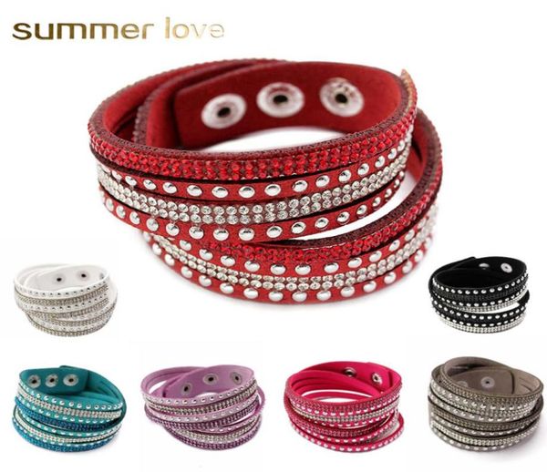selling rhinestone crystal multilayer bracelets bangles flannel leather wrap bracelet wristbands for women snap button jewelry2562643, Black
selling rhinestone crystal multilayer bracelets bangles flannel leather wrap bracelet wristbands for women snap button jewelry2562643, Black