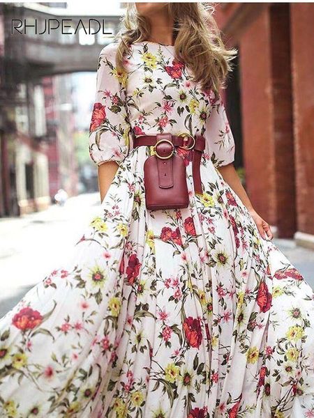 dresses 2023 spring elegant floral print maxi dress women casual 3/4 sleeves oneck slim boho party long dresses robe femme beltless, Black;gray
dresses 2023 spring elegant floral print maxi dress women casual 3/4 sleeves oneck slim boho party long dresses robe femme beltless, Black;gray