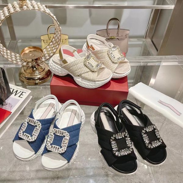 designer casual shoes luxury brand summer new thick bottoming drill buckle mesh sandal heightening shoes comfortable elegant everything fit, Black
designer casual shoes luxury brand summer new thick bottoming drill buckle mesh sandal heightening shoes comfortable elegant everything fit, Black