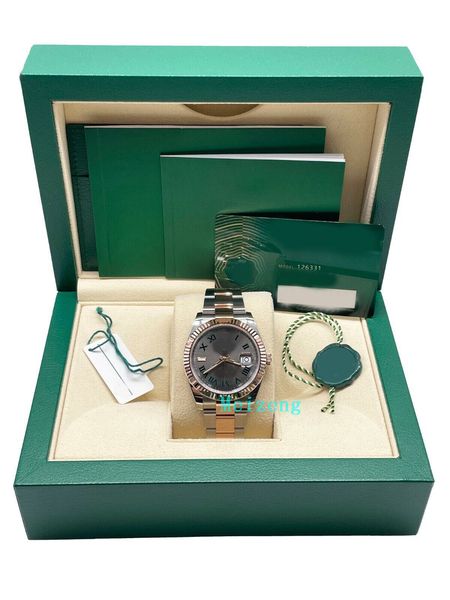 luxury wristwatch brand new men's automatic watches brand new 126331 datejust 41 wimbledon everose gold steel box paper, Slivery;brown
luxury wristwatch brand new men's automatic watches brand new 126331 datejust 41 wimbledon everose gold steel box paper, Slivery;brown