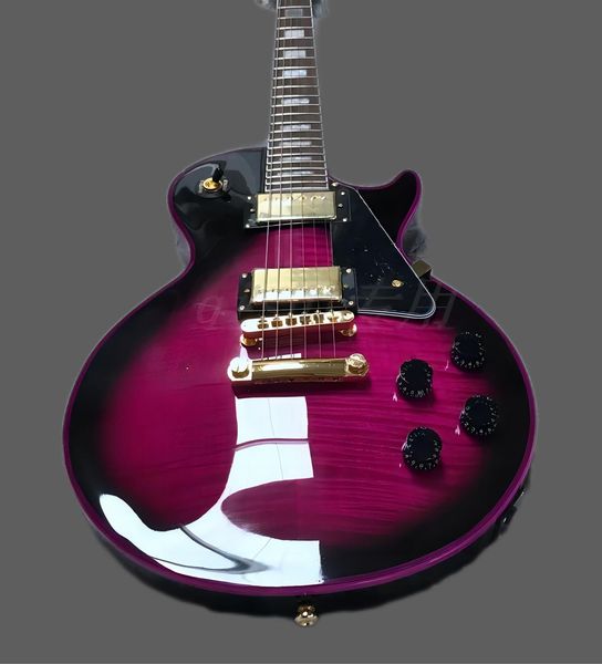 purple color eletric guitar two pickups with pickguard rose wod fingerboard mahogany wood body254
purple color eletric guitar two pickups with pickguard rose wod fingerboard mahogany wood body254