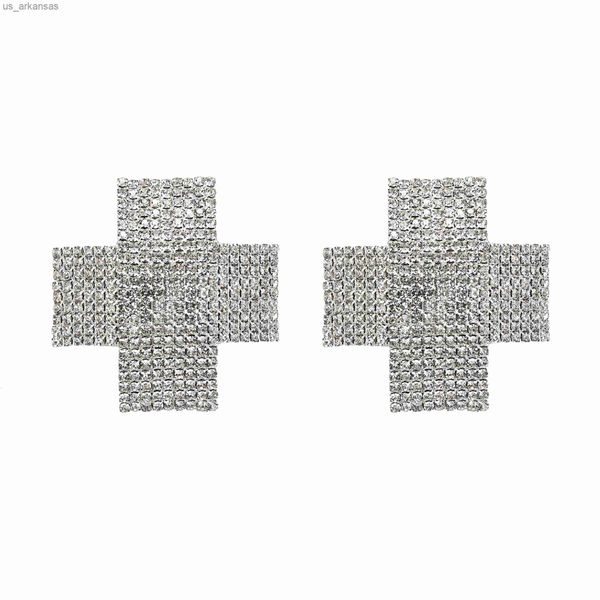 women's nipple cover new silver rhinestone stainlesssteel nipple pasties party decor reusable cross type nipple stickers l230523
women's nipple cover new silver rhinestone stainlesssteel nipple pasties party decor reusable cross type nipple stickers l230523
