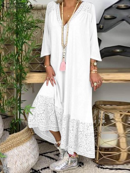dresses zanzea fashion women spring v neck 3/4 sleeve holiday midi dress loose casual beach vestidos robe femme lace patchwork sundress, Black;gray
dresses zanzea fashion women spring v neck 3/4 sleeve holiday midi dress loose casual beach vestidos robe femme lace patchwork sundress, Black;gray