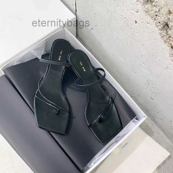 leather designer sandals the row luxury high heel elegant straps kitten heels slippers slides square toe fashion party wedding 0jt7, Black
leather designer sandals the row luxury high heel elegant straps kitten heels slippers slides square toe fashion party wedding 0jt7, Black