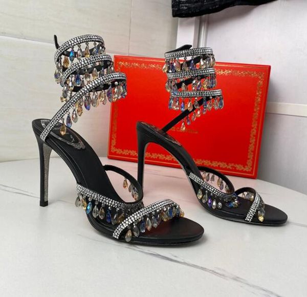 crystals embellished rhinestone heels sandals ren 95mm designers ankle wraparound women high heeled sandal flower rhinestone evening shoes 0, Black
crystals embellished rhinestone heels sandals ren 95mm designers ankle wraparound women high heeled sandal flower rhinestone evening shoes 0, Black