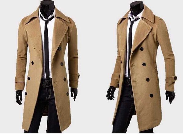 doublebreasted features long winter coats for men solid color men's jackets coats trench coat men wo, Black
doublebreasted features long winter coats for men solid color men's jackets coats trench coat men wo, Black