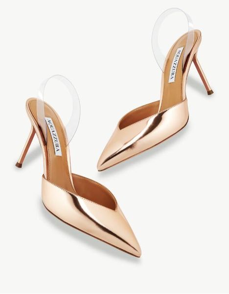 aquazzura v plexi sling gold leather secured by transparent pvc slingback straps summer luxury slingback straps shoes perfect lady low-cut h, Black
aquazzura v plexi sling gold leather secured by transparent pvc slingback straps summer luxury slingback straps shoes perfect lady low-cut h, Black