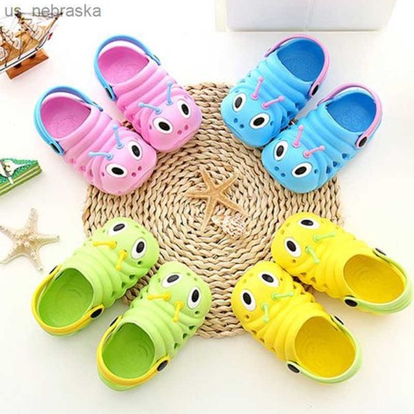 children garden shoes cute cartoon caterpillar beach sandals babies summer slippers kids slippers flip shoes l230518
children garden shoes cute cartoon caterpillar beach sandals babies summer slippers kids slippers flip shoes l230518