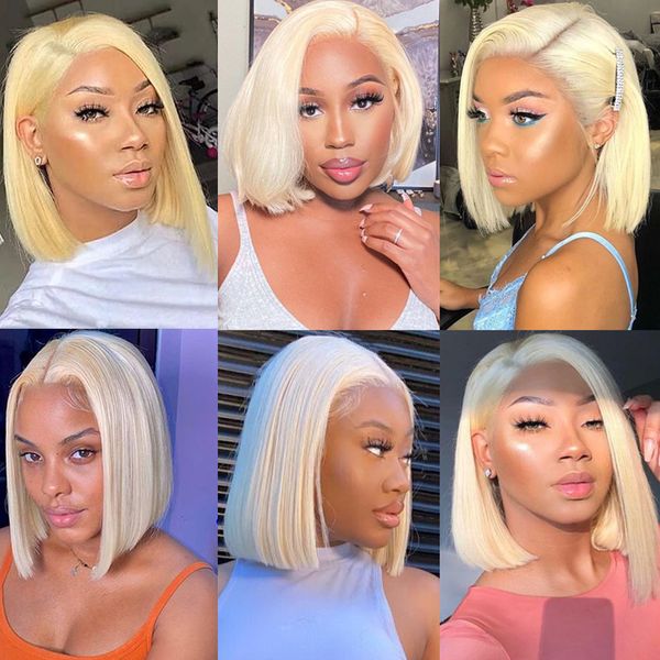 short bob wig 613 honey blonde brazilian straight lace front human hair wigs hd remy lace frontal wigs for women, Black;brown
short bob wig 613 honey blonde brazilian straight lace front human hair wigs hd remy lace frontal wigs for women, Black;brown